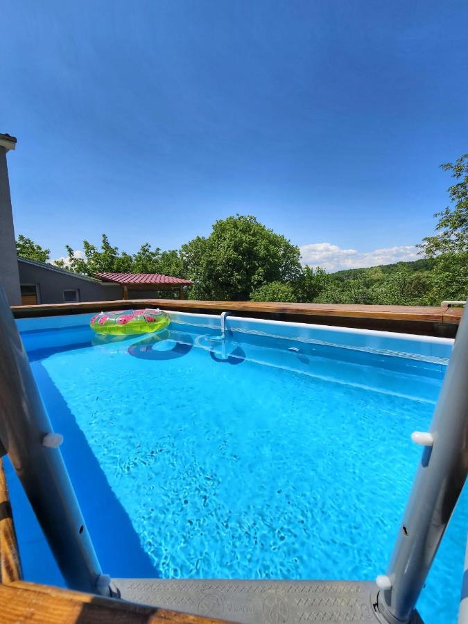Apartman Goga With Pool And Jacuzzi Лабин Екстер'єр фото